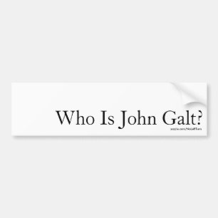 Adesivo Para Carro Quem É John Galt?Adesivo de para-choque