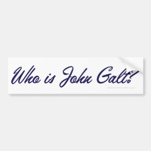 Adesivo Para Carro Quem é John Galt? Autocolante no vidro traseiro