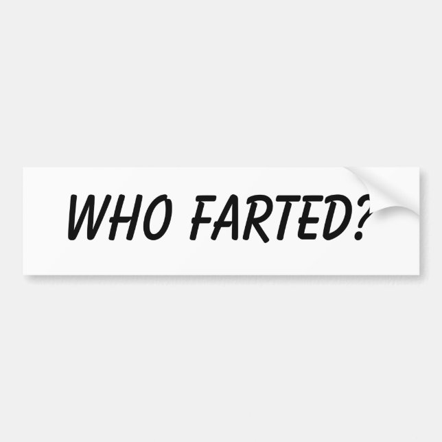 Adesivo Para Carro Quem farted? (Frente)
