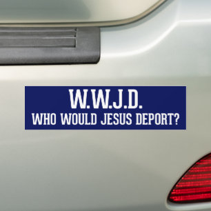 Adesivo Para Carro Quem Jesus Deportaria WWJD