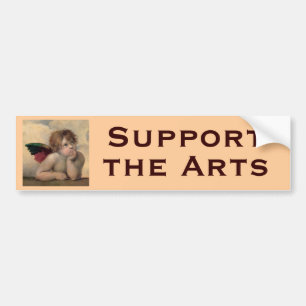 Adesivo Para Carro Querubim de Sistine Madonna por Raphael