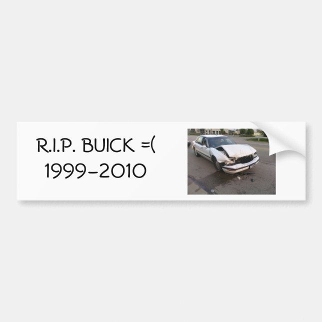 ADESIVO PARA CARRO R.I.P. BUICK (Frente)