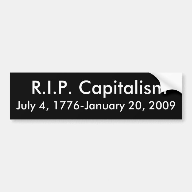 Adesivo Para Carro R.I.P. Capitalismo (Frente)
