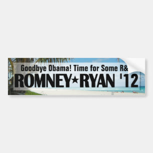 Adesivo Para Carro R&R Vinheta Romney/Ryan Bumper