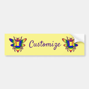 Adesivo Para Carro Rainbow Bee Thunder_Cove
