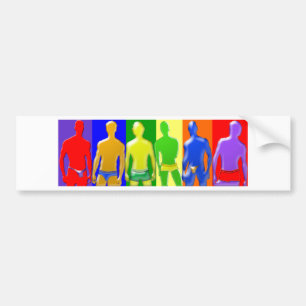 Adesivo Para Carro Rainbow Men