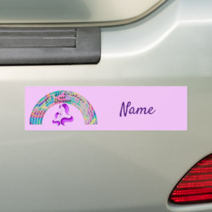 Adesivo Para Carro Rainbows psicodélicos e Unicórnios Thunder_Cove
