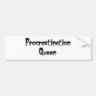 Adesivo Para Carro Rainha Procrastinada