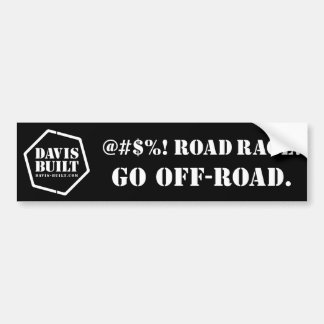 Adesivo Para Carro RAIVA DA ESTRADA. (preto)