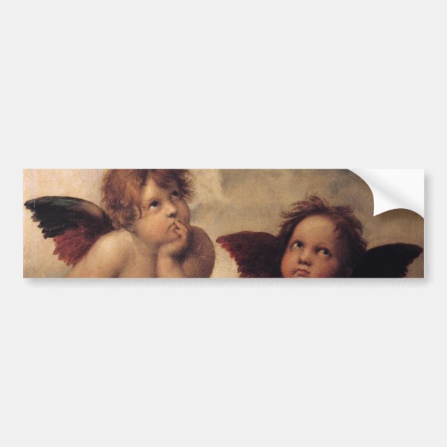 Adesivo Para Carro Raphael,Sistine Cherub (Frente)