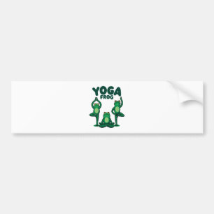 Adesivo Para Carro Rãs de Yoga