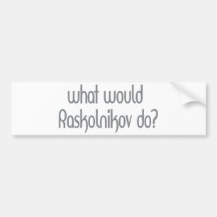 Adesivo Para Carro Raskolnikov