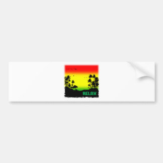 Adesivo Para Carro rasta de relaxamento