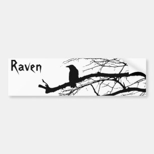 Adesivo Para Carro Raven na árvore