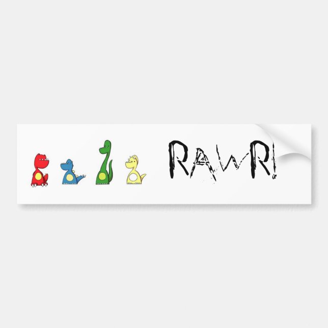 Adesivo Para Carro rawr (Frente)
