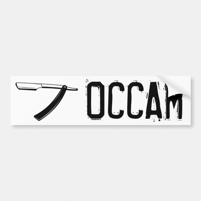 Adesivo Para Carro Razor de Occam (Frente)