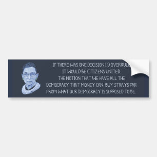 Adesivo Para Carro RBG Citizens United