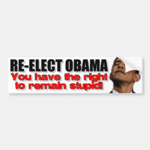 Adesivo Para Carro Re-Elect Obama
