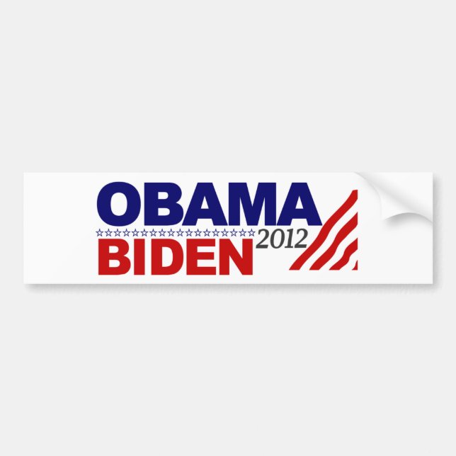 Adesivo Para Carro Re-Elect Obama Biden '12 (Frente)