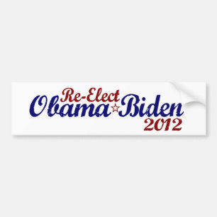 Adesivo Para Carro Re-Elect Obama Biden 2012