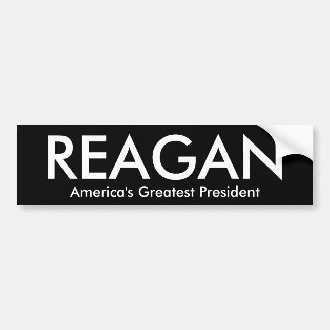 Adesivo Para Carro REAGAN, o grande presidente de América (Frente)