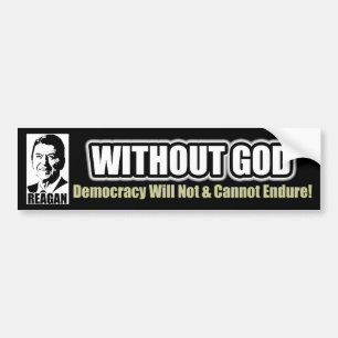 Adesivo Para Carro Reagan: Sem deus