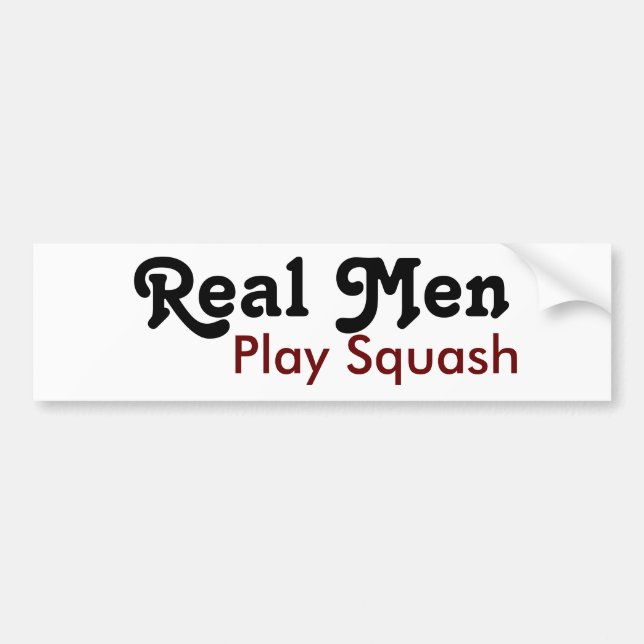 Adesivo Para Carro Real Men Play Squash (Frente)
