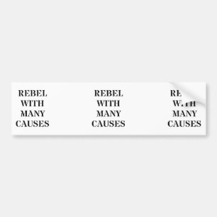 Adesivo Para Carro Rebel com muitas causas