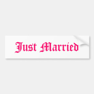 Adesivo Para Carro Recem casados