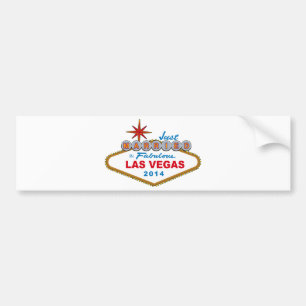 Adesivo Para Carro Recem casados em Las Vegas fabuloso 2014 (sinal)