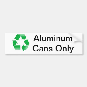 Adesivo Para Carro Reciclar, latas de alumínio somente