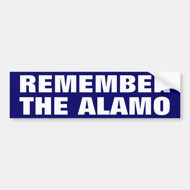 Adesivo Para Carro Recorde o Alamo (Frente)