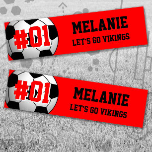 Adesivo Para Carro Red Black Soccer Team