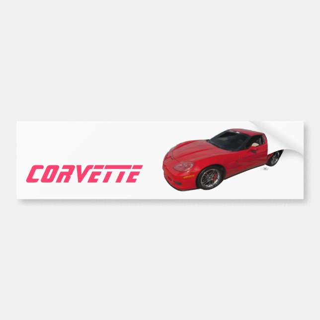 Adesivo Para Carro Red Corvette (Frente)