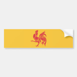 Adesivo Para Carro Red Rooster (Bandeira da Valônia)