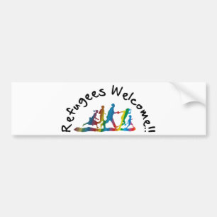 Adesivo Para Carro Refugees Welcome