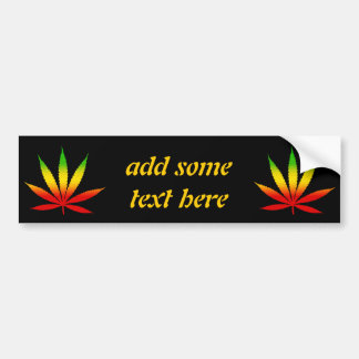 Adesivo Para Carro Reggae Jamaican Rasta Leaf Rastafari