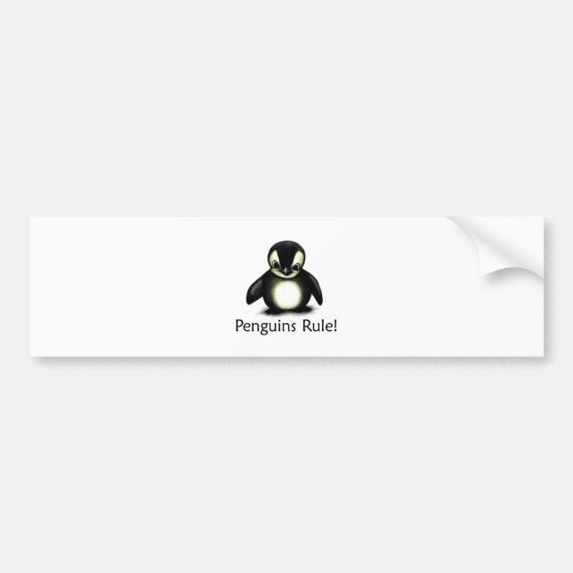 Adesivo Para Carro Regra dos pinguins! (Frente)