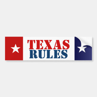 ADESIVO PARA CARRO REGRAS DE TEXAS