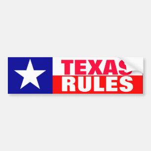 Adesivo Para Carro Regras de Texas