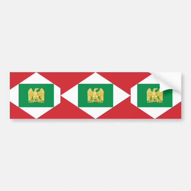 Adesivo Para Carro Reino de Napoleão bandeira de Italia, Italia (Frente)