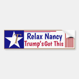 Adesivo Para Carro Relaxe Nancy Trump tem isso!