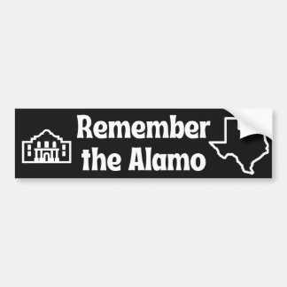 Adesivo Para Carro Remember the Alamo Texas Themed Bumper Sticker