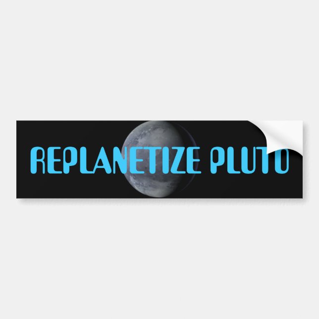ADESIVO PARA CARRO REPLANETIZE PLUTO AGORA!!!! (Frente)