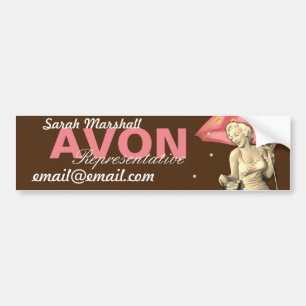 Adesivo Para Carro Representante Avon Retro
