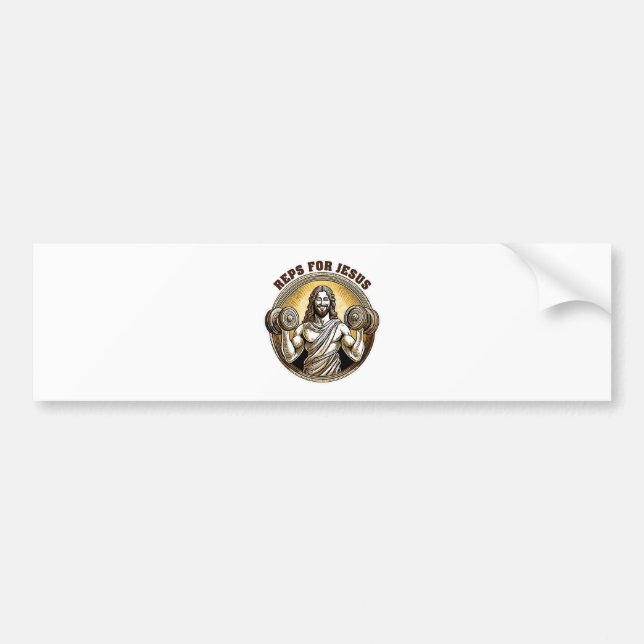 Adesivo Para Carro Reps para Jesus (Frente)