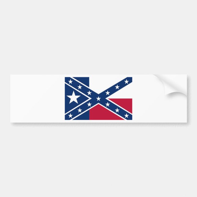 Adesivo Para Carro República da bandeira de Texas (Frente)