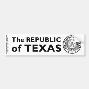 Adesivo Para Carro República Seca do Texas