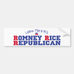 Adesivo Para Carro Republicano 2012 do arroz de Romney