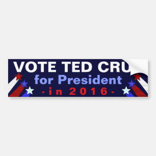 Adesivo Para Carro Republicano 2016 do presidente eleição de Ted Cruz